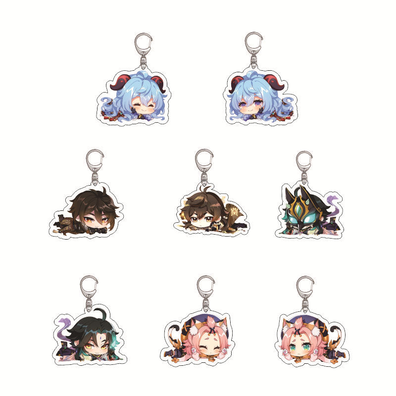 Anime Merchandise Keychains - 원신 임팩트 아크릴 키체인 애니메이션 상품