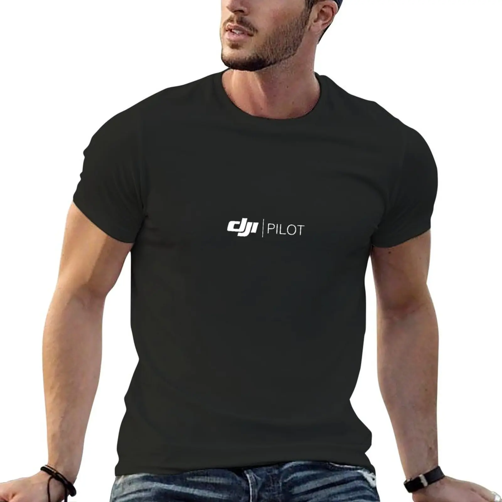 Anime Merchandise T-Shirts - DJI 파일럿 상품 티셔츠, 특대 그래픽