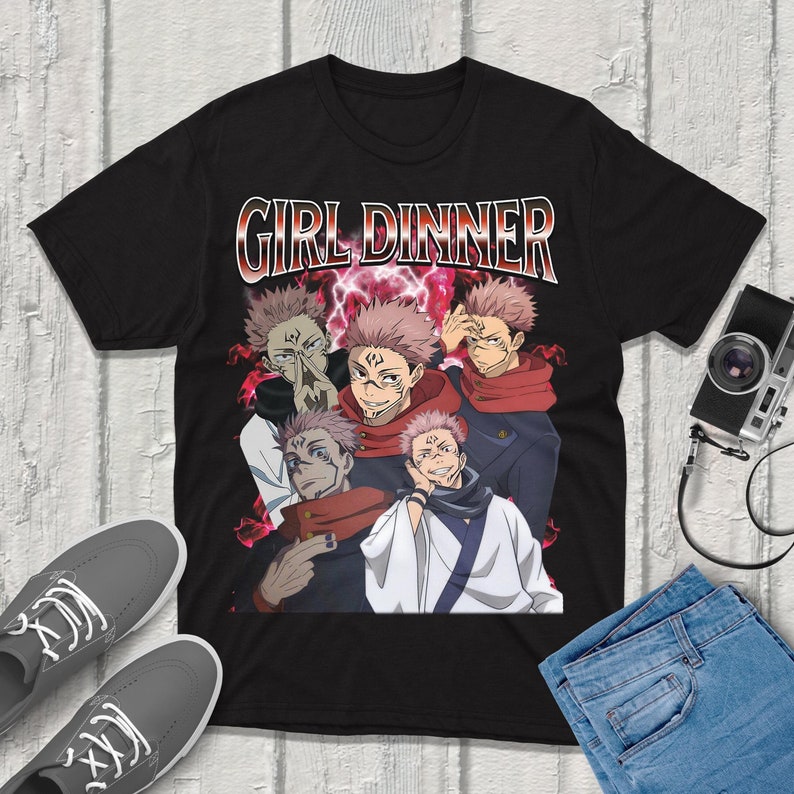 Sukuna Jujutsu-Kaisen 티셔츠 stre - Anime Merchandise T-Shirts 리뷰 및 가격