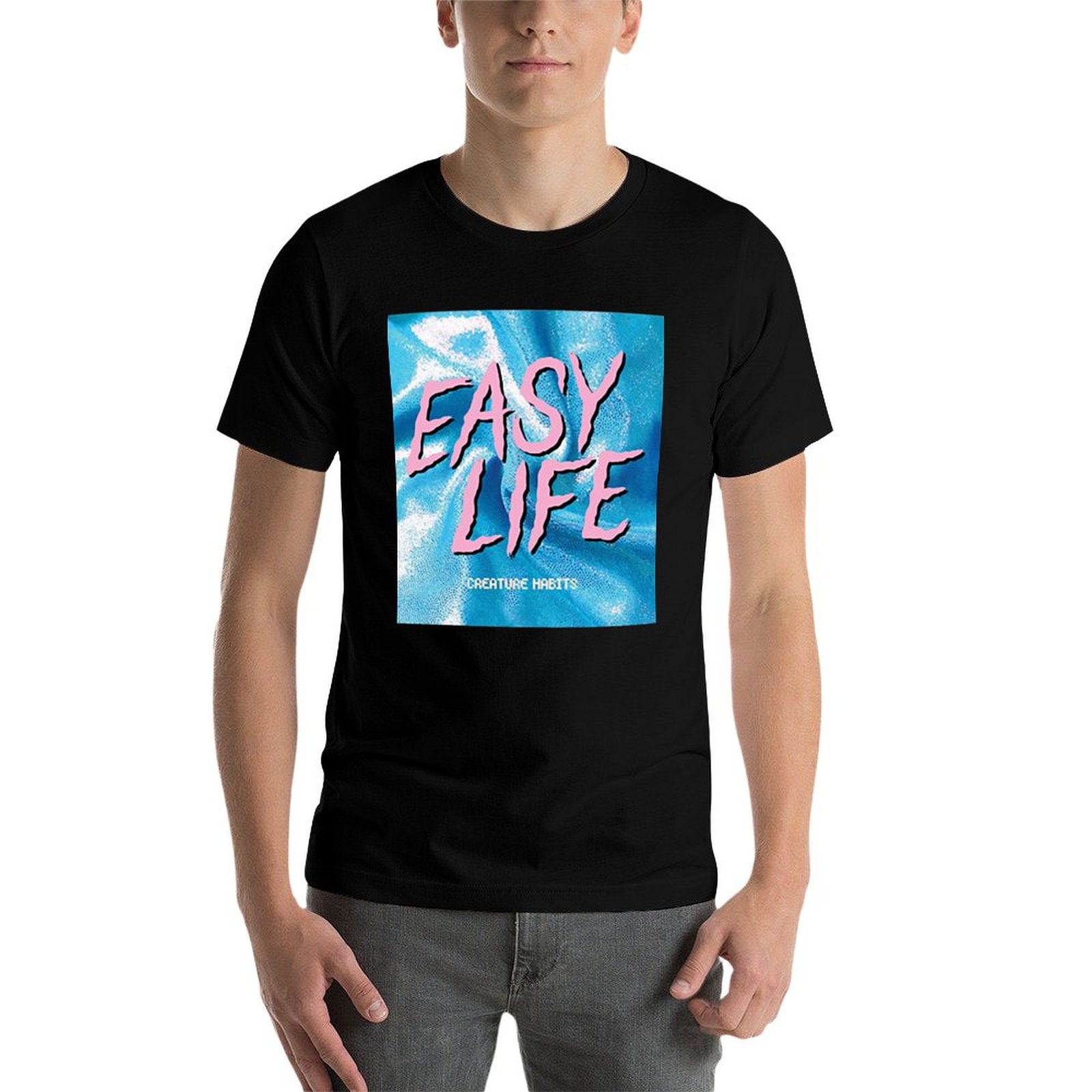베스트셀러 - 이지 라이프 앨범 커버 상품 필수 티셔츠 - Anime Merchandise T-Shirts 리뷰 및 가격