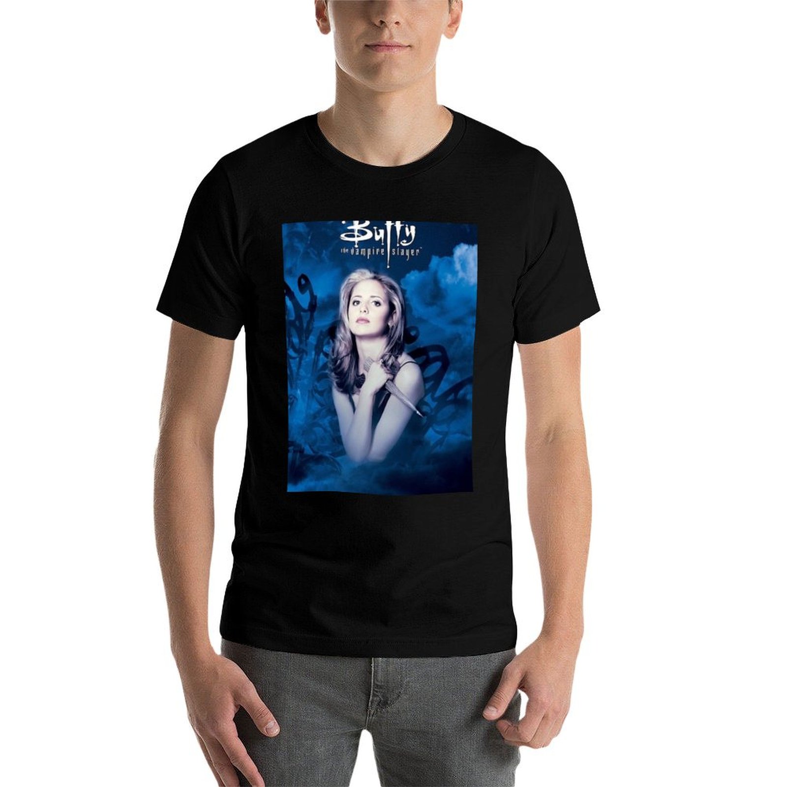 버피 상품 티셔츠 애니메이션 티셔츠 티셔츠 남성용 면  - Anime Merchandise T-Shirts 리뷰 및 가격