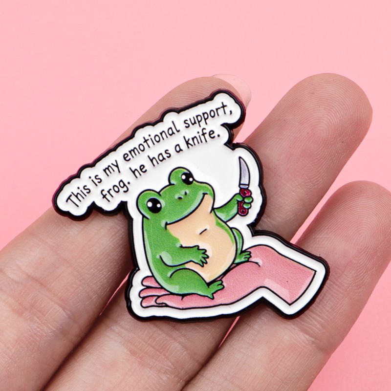 귀여운 개구리 고양이 강아지 만화 캐릭터 에나멜 핀 브 - Enamel Pin Set 리뷰 및 가격