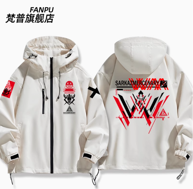 애니메이션 Arknights W 바람막이 재킷, 후드  - Windbreaker Anime Merchandise 리뷰 및 가격