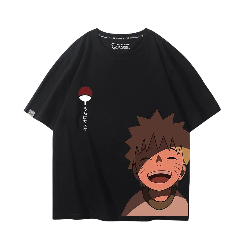 부모 자녀 나루토 애니메이션 상품 학생용 순면 반팔 티 - Anime Merchandise T-Shirts 리뷰 및 가격