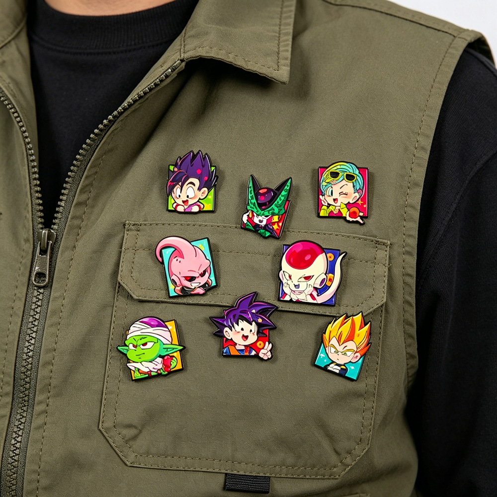 8개입 치비 손오공 캐릭터 에나멜 핀, 멋진 애니메이션 - Enamel Pin Set 리뷰 및 가격